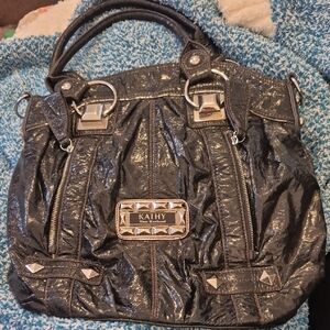 Kathy Van Zeeland Black Clutch Purse